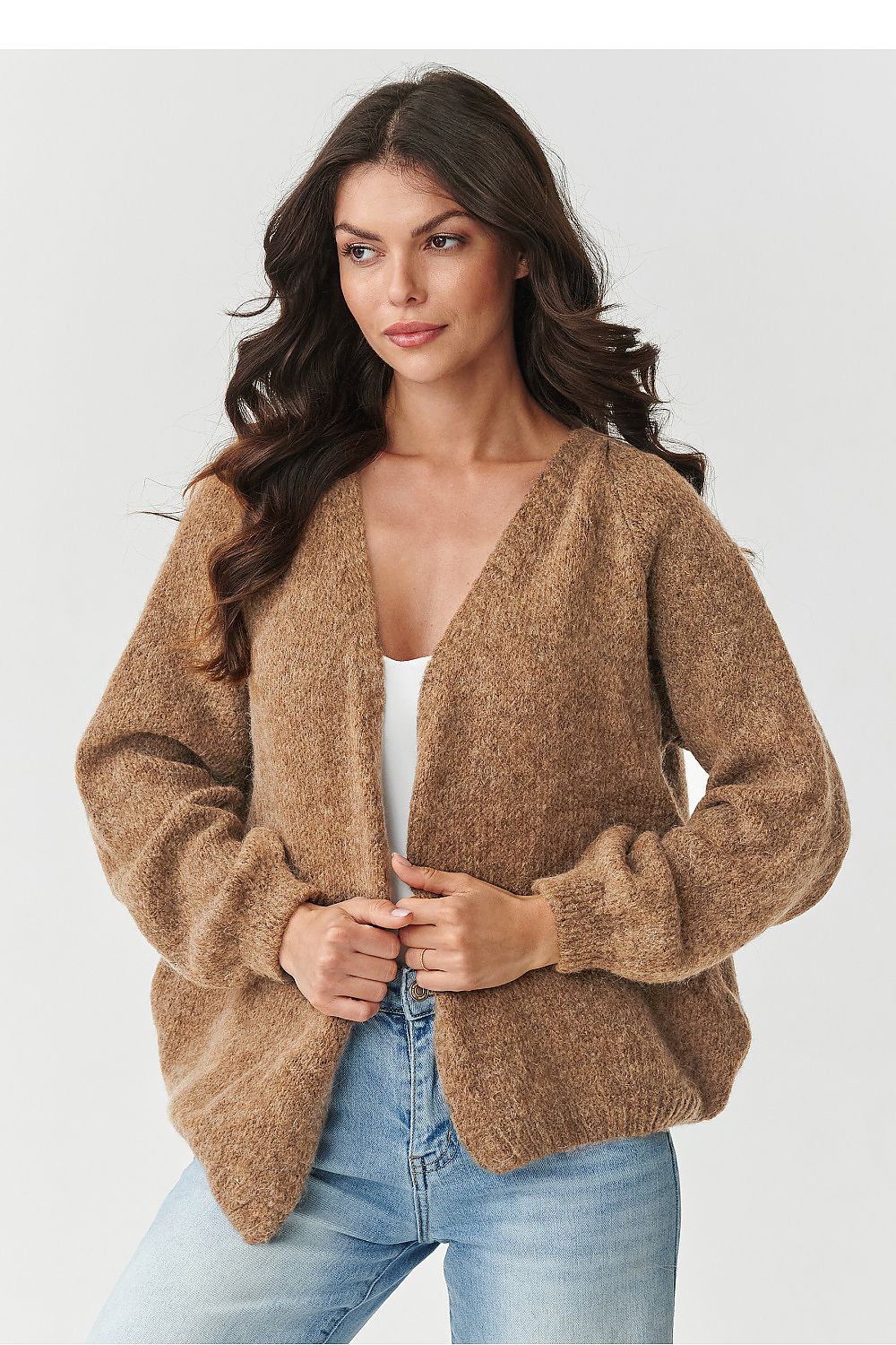 Cardigan model 217366 Makadamia